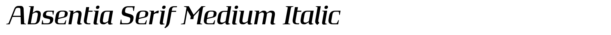 Absentia Serif Medium Italic image